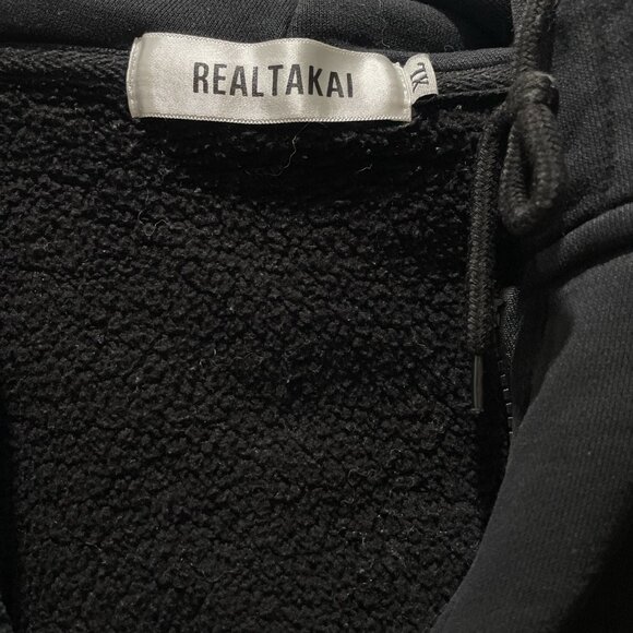 Women's Jacket with Hoddles, REALTAKI, XL, Black,PrelovedinExcellentCondition - Picture 5 of 5
